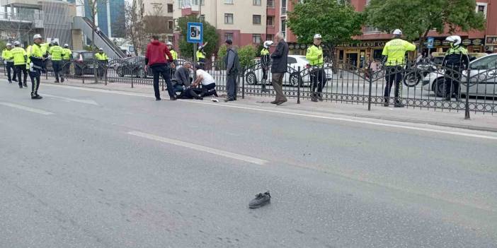 Konya'da otomobil kadına çarptı! İlk müdahaleyi bakın kim yaptı