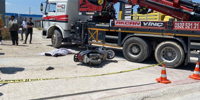 Konya'da vincin çarptığı motosiklet sürücüsü 15 yaşındaki çocuk hayatını kaybetti