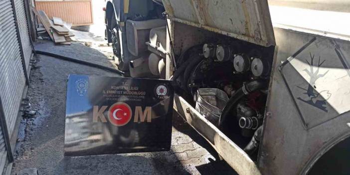 Konya’da 13 bin 500 litre kaçak akaryakıt ele geçirildi
