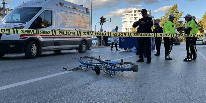 Konya’da tanker bisikletliye çarptı: 1 ölü