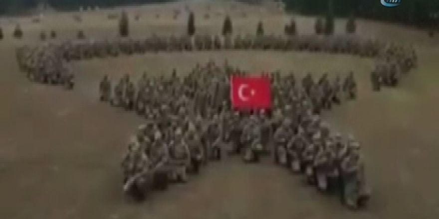 Şehit üsteğmenin birliğinden anlamlı video