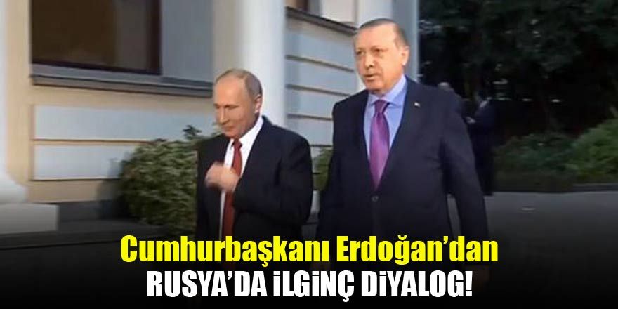 Cumhurbaşkanı Erdoğan'dan ilginç diyalog! Sahi ben sana niye iyi misin diye sormuyorum?