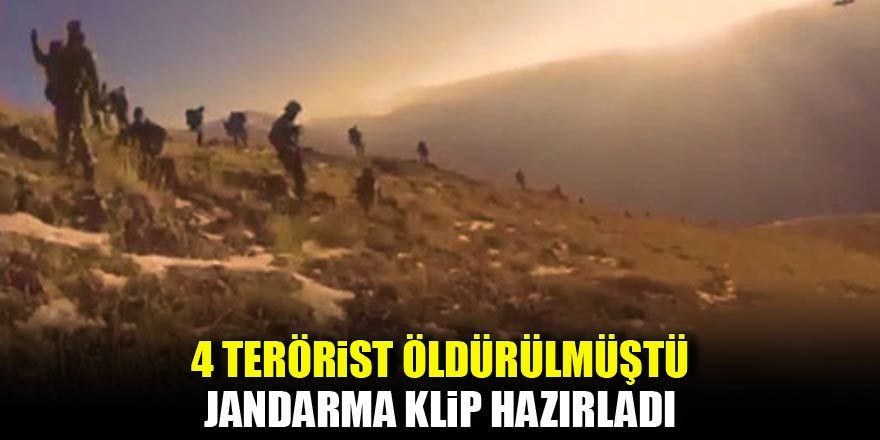 4 teröristin öldürüldüğü operasyona özel klip