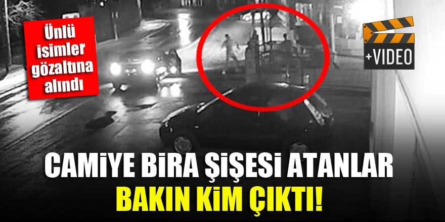 Camiye bira şişesi atanlar bakın kim çıktı!