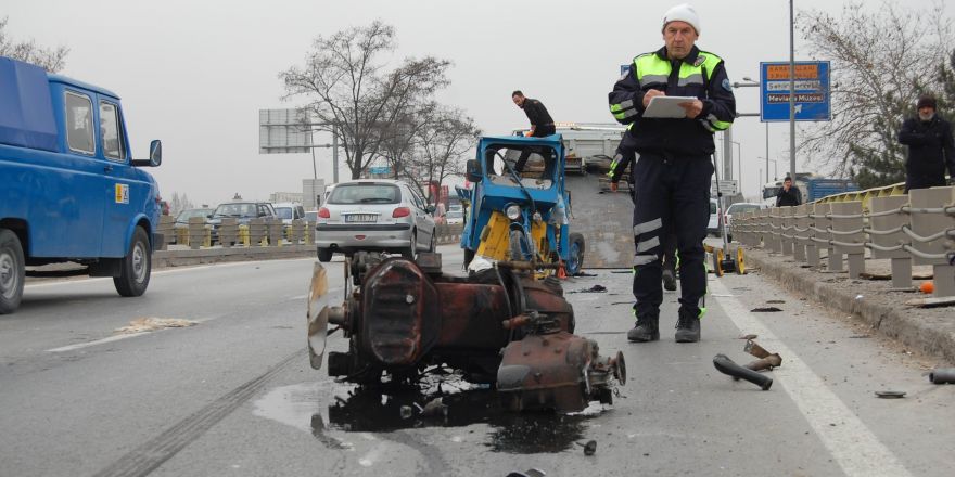 Konya’da trafik kazası: 1 yaralı